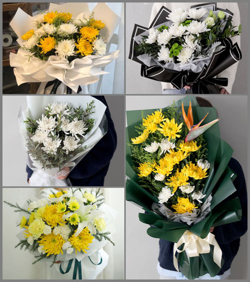 四川达州通川区复兴镇白事花束代送